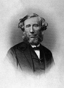 John Tyndallin (1820-1893), irlantilaisen fyysikon muotokuva, kaiverrus tekijältä Unbekannt Unbekannt