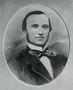 Muotokuva Severino Grattonista (1815-1876), italialainen arkkitehti ja insinööri, kaiverrus tekijältä Unbekannt Unbekannt