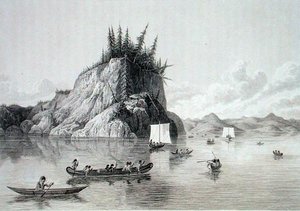 Retkikunta Crossing Lake Prosperous, 30. toukokuuta tekijältä Lieutenant (after) Hood