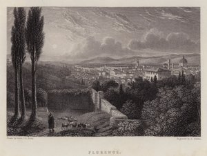 Firenze (väri litho) tekijältä Lieutenant Colonel (after) Batty