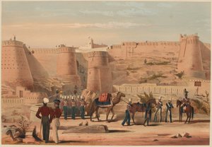 "Storming of Ghuznee: The Morning after action", 23. heinäkuuta 1839 (värilitho)