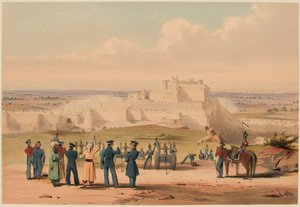 "Ghuzneen myrsky [sic]. Esikunnan komentaja, 23. heinäkuuta 1839 (värilitho)