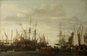 Amiraali Jan van Nesin laivan tohtori, ei-todistusten perinteen mukaan keelhauling tekijältä Lieve Pietersz. Verschuier