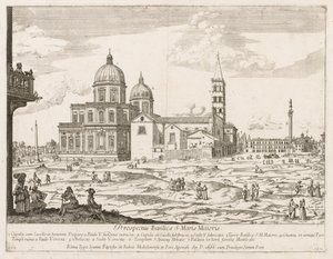 Santa Maria Maggiore Rooman kaupungin Lourumin esitteestä, 1666. tekijältä Lievin Cruyl
