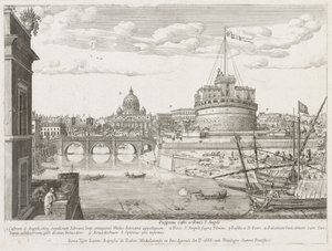 St Angelo Prospectus Lourum Urbis Romae Insigniumista, 1666 tekijältä Lievin Cruyl