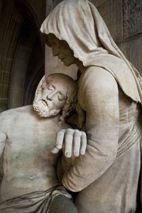 Pieta, yksityiskohta