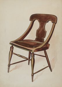 Tuoli maalattu, c. 1937. tekijältä Lillian Causey