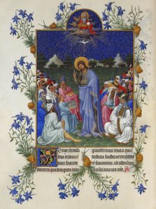Très Riches Heures du Duc de Berry - Monien ihmisten ruokkiminen