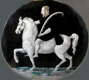 Ranskan kuningas Henrik II ratsainlautanen, 1500-luvun puoliväli. tekijältä Limousin