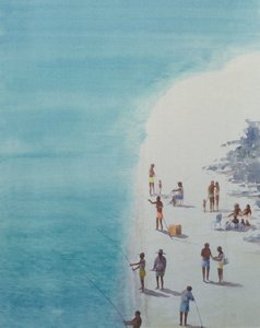 Birds-Eye Beach, 2000 (wc paperilla)
