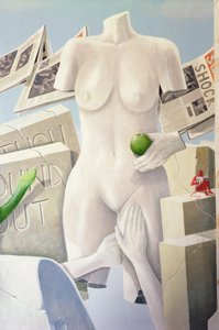 Lust, 11. käskyn oikeudelliset seuraukset (akryyli kankaalle) (akryyli kankaalle) tekijältä Lincoln Seligman