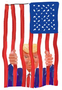 Trump, 2022 (digitaalinen printti) tekijältä Lincoln Seligman