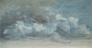 Cloud Study, n. 1849-1855 (öljy paperille aluksella)