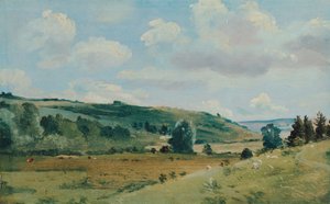 Kesämaisema lähellä Dedhamia, vuosina 1849-1855.