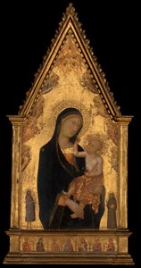 Madonna ja lapsi pyhien ja enkelien kanssa, n. 1350.