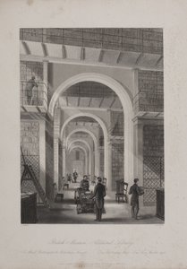 British Museum, Holborn, n. 1850 (kaiverrus) tekijältä Llewellyn (after) Jewitt