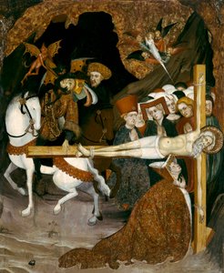 Pyhän apostoli Andreaksen ristiinnaulitseminen. Lluis Borrassan (1360-1425) maalaus