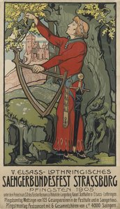 Saengerbundesfest-laulajafestivaali Strasbourgissa 1905. tekijältä Léo Schnug