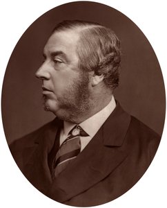 George Sclater-Booth kansanedustaja, paikallishallinnon puheenjohtaja, 1878. tekijältä Lock and Whitfield