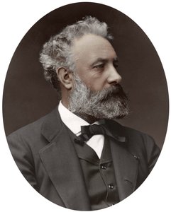 Jules Verne, ranskalainen kirjailija, 1877.