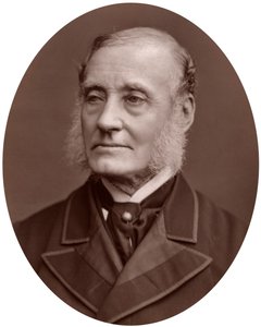 Sir Rutherford Alcock, brittiläinen diplomaatti ja Royal Geographical Societyn presidentti, 1877.
