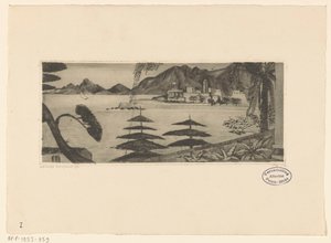 Ajaccio (alkuperäinen nimi) tekijältä Lodewijk Schelfhout (signed by artist)