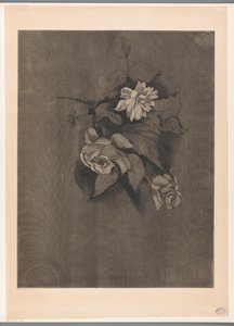 Kukka-asetelma ruusuilla Les Roses (alkuperäinen nimi) tekijältä Lodewijk Schelfhout (signed by artist)