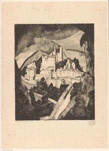 Les Angles I (alkuperäinen nimi esineessä) tekijältä Lodewijk Schelfhout (signed by artist)