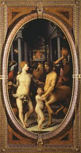 Apollo ja Chiron, 1572 (liuskekivi) tekijältä Lodovico Buti