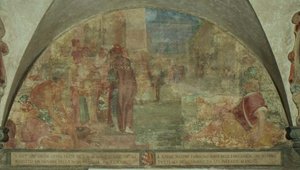St. Antoninus herättää kuolleista Filicaia-perheen nuoren (fresko) tekijältä Lodovico Buti