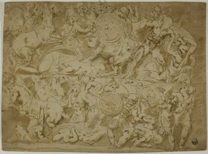 Amazonien taistelu tekijältä Lodovico Carracci