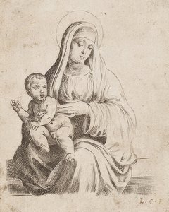Kaunis pieni Madonna Giacomo Francia tekijältä Lodovico Carracci