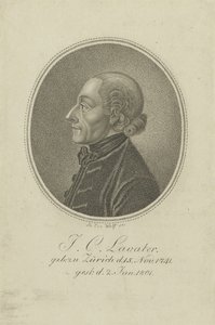 Runoilija ja fysiognomisti Johann Kaspar Lavaterin muotokuva 1741-1801, n. 1810.