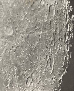 Kuun valokuvaus Blancanus - Tycho - Schiller tekijältä Loewy et Puiseux