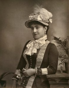 Adelina Patti, italialainen oopperadiiva, 1882.