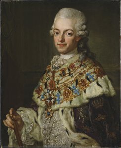 Gustave III de Suede - Muotokuva Ruotsin kuninkaan Kustaa III:sta (1746-1792), Pasch, Lorenz, nuorempi (1733-1805). Öljy kankaalle, n. 1773. Mitat : 77x62 cm. Tukholman kansallismuseo