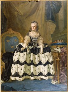 Louise Ulrique de Prusse, reine consort de Suede - Muotokuva Louisa Ulrikasta Preussista (1720-1782), Ruotsin kuningattaresta, Pasch, Lorenz, nuorempi (1733-1805). Öljy kankaalle