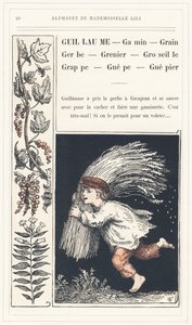 Guillaume, Kid, Grain, Spray, Currant, Grappe, Guepe, Guepier, sivu 20 - Aakkoset Mademoiselle Lili, L. Froelich ja isä (Hetzel itse). Bibliotheque  Magasin d