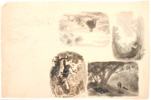 Illustrationsudkast tekijältä Lorenz Frølich
