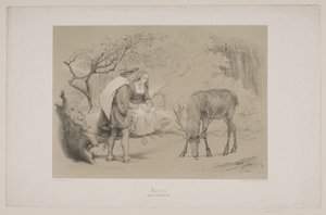 Risti, s. 299, kuvitus Christian Wintherin teokseen "Flight of the Deer" tekijältä Lorenz Frølich