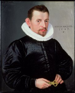 Muotokuva nuoresta herrasmiehestä, jolla on röyhelö, 1587
