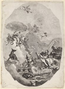 Marsin voitto tekijältä Lorenzo Baldissera Tiepolo after Giovanni Battista Tiepolo