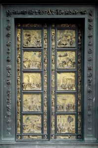 Paratiisin portti, toteuttaja Ghiberti Lorenzo (1378-1443) tekijältä Lorenzo Ghiberti