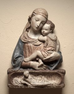 Madonna ja lapsi, n. 1450. tekijältä Lorenzo Ghiberti