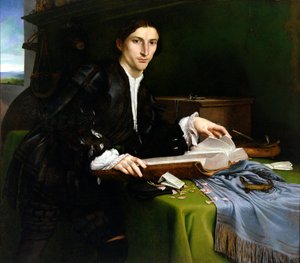 Aatelismies studiossaan (kunnostuksen jälkeen)