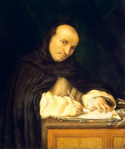 Dominikaanisen munkin muotokuva tai San Zanipolon luostarin vartijan muotokuva tekijältä Lorenzo Lotto