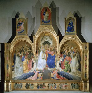 Neitsyt kruunaus - Tempera puulla tekijältä Lorenzo Monaco