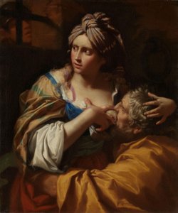 Roman Charity, n. 1670 (öljy kankaalle) tekijältä Lorenzo Pasinelli