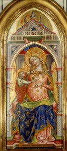 Neitsyt ja lapsi. Lorenzo Venezianon maalaus (1300-luku)