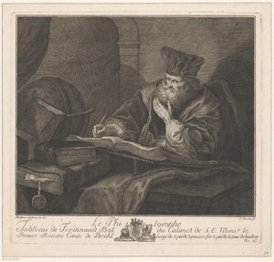 Filosoof Le Philosophe (otsikko esineessä) tekijältä Lorenzo Zucchi